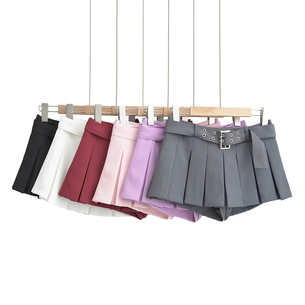 Ultra low pleated skirt for women