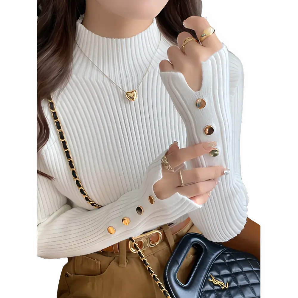 Women's Turtleneck Sweater - Cozy & Stylish