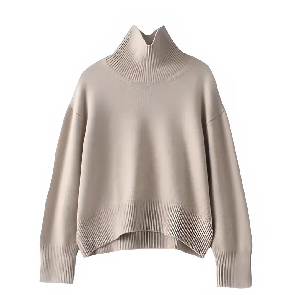 100% Cashmere Turtleneck Sweater for Women