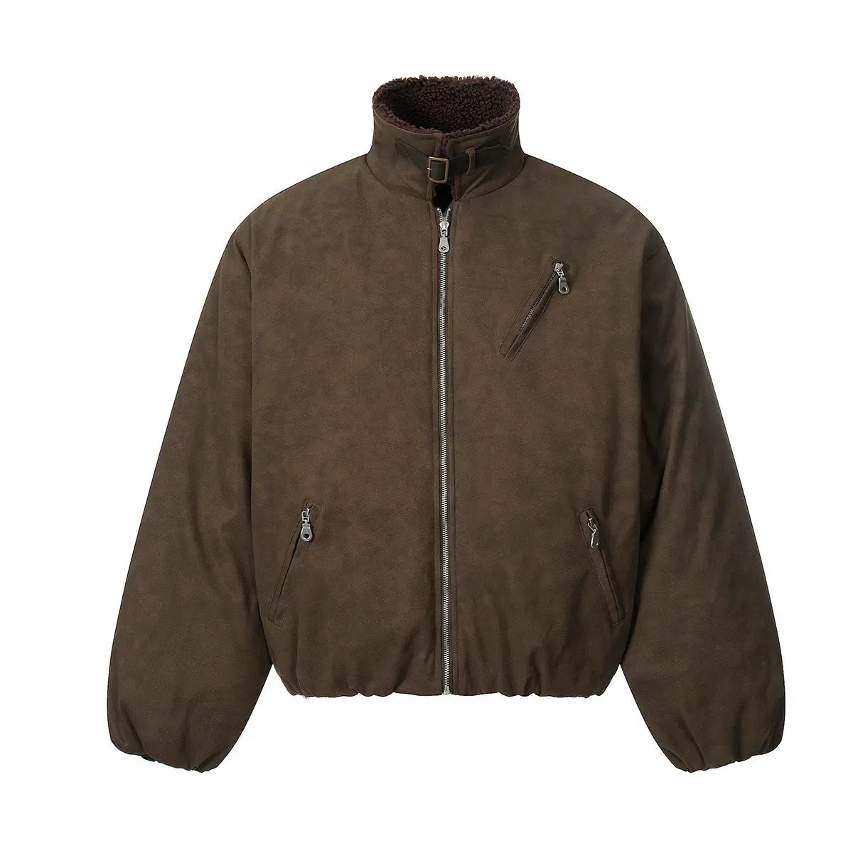 Lamb wool and velvet cotton coat jacket