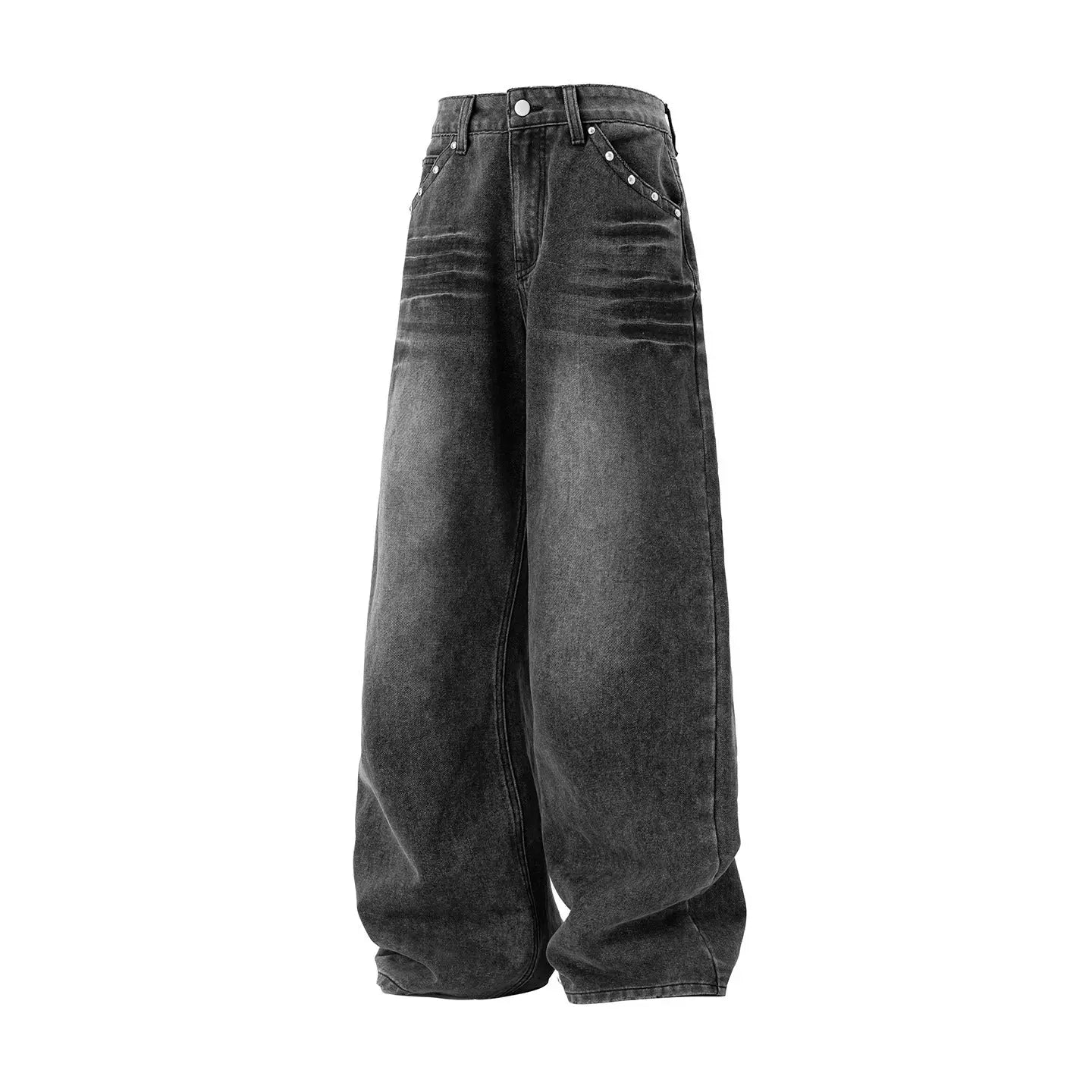 Washed denim jeans for men