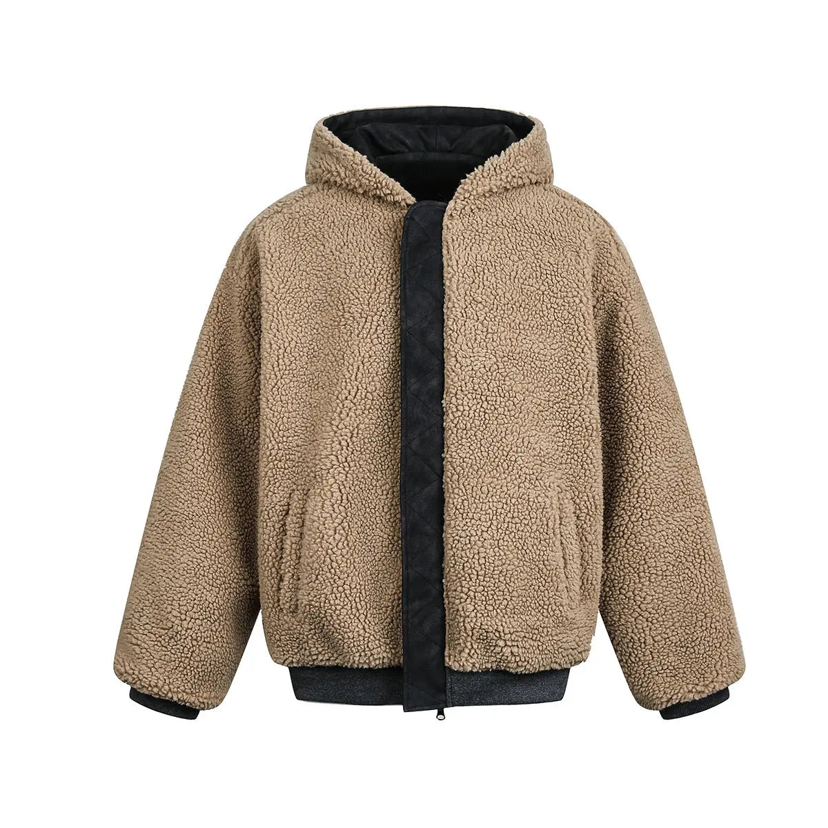 Lamb wool cotton coat double-sided jacket