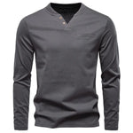 V-neck long sleeved T-shirt for men Markonline