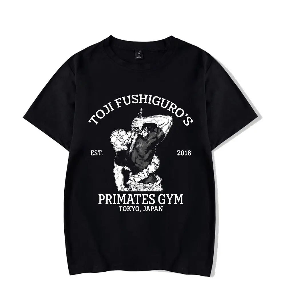 Anime Printed Streetwear Vintage Washed T-shirt Men Harajuku Markonline