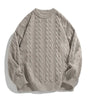 Solid color round neck sweater for men Markonline