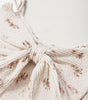 White Floral Pleated Big Bow Back Spaghetti Straps Tank Top Dear-Lover Dropshipping