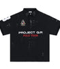 Men's Polo Shirt with Patchwork Badge Letter Embroidery Football Markonline