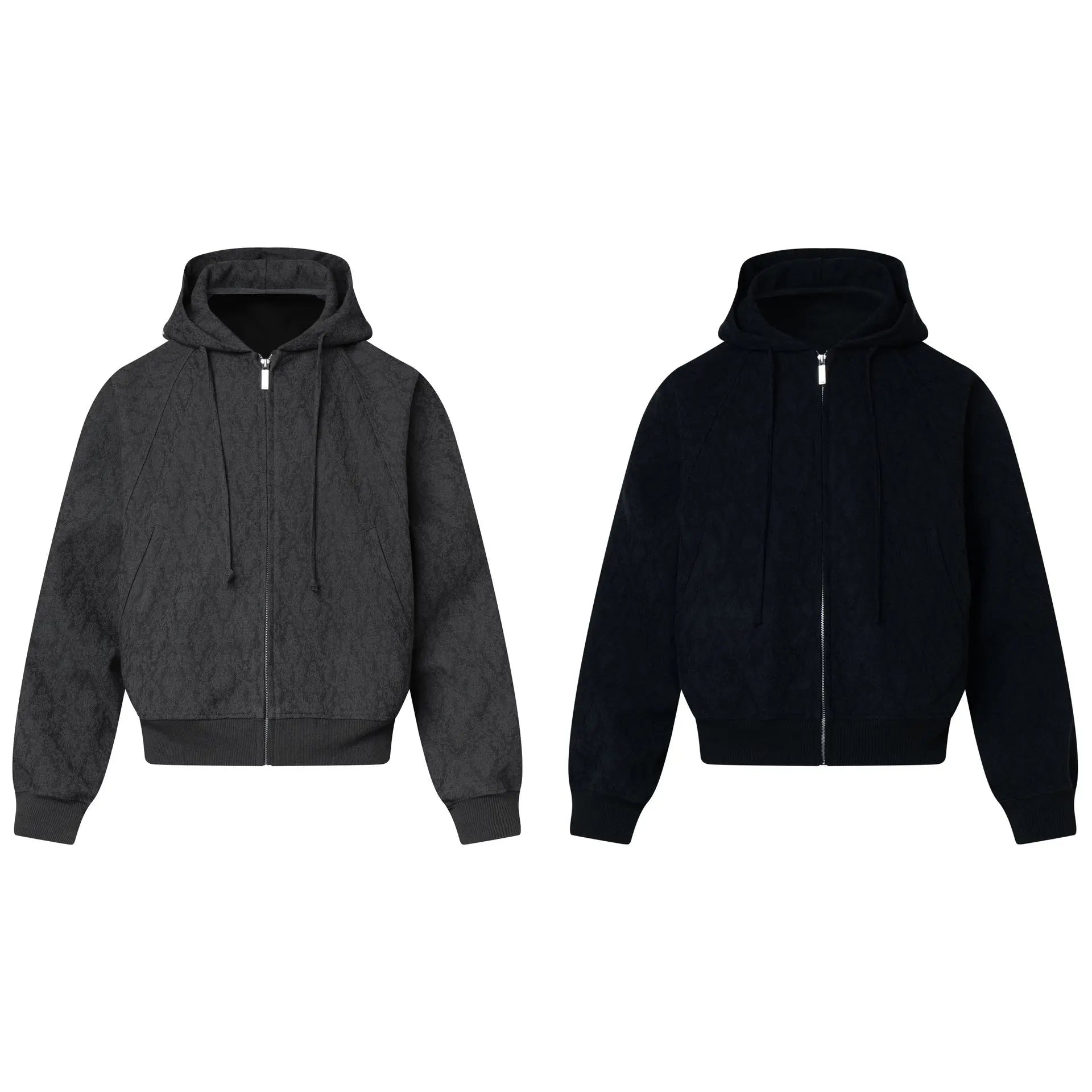 Diamond patterned jacket with zipper sweatshirt for men Markonline