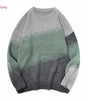 Gradient color loose knit sweater for men and women Markonline