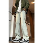 Cement Smoke Grey Elastic Jeans for Men Markonline