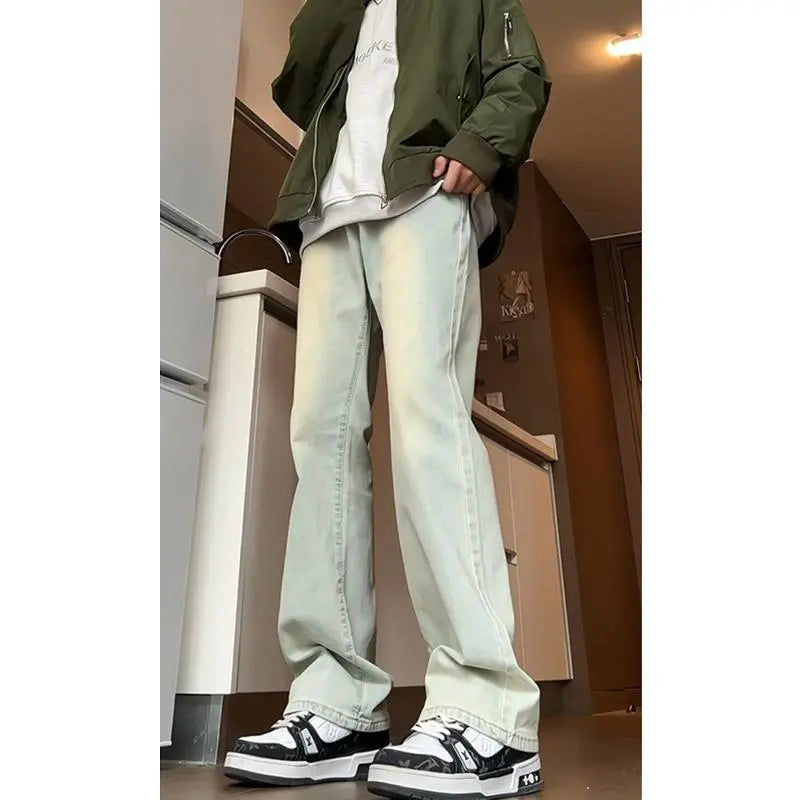 Cement Smoke Grey Elastic Jeans for Men Markonline