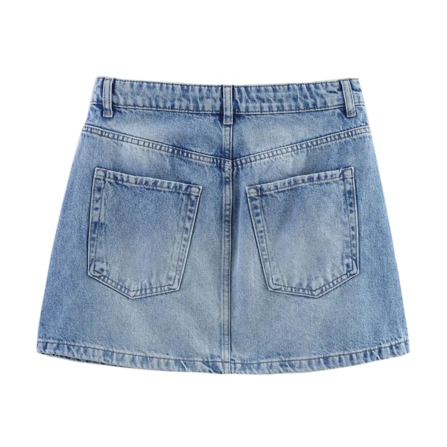 Make vintage denim bag hip skirt mini skirt for women Markonline