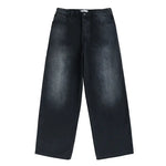Black and Grey Straight Loose Casual  Denim Pants for Men and Women eprolo