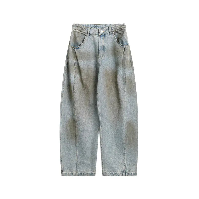 Wash and tie dye denim jeans for men and women Markonline