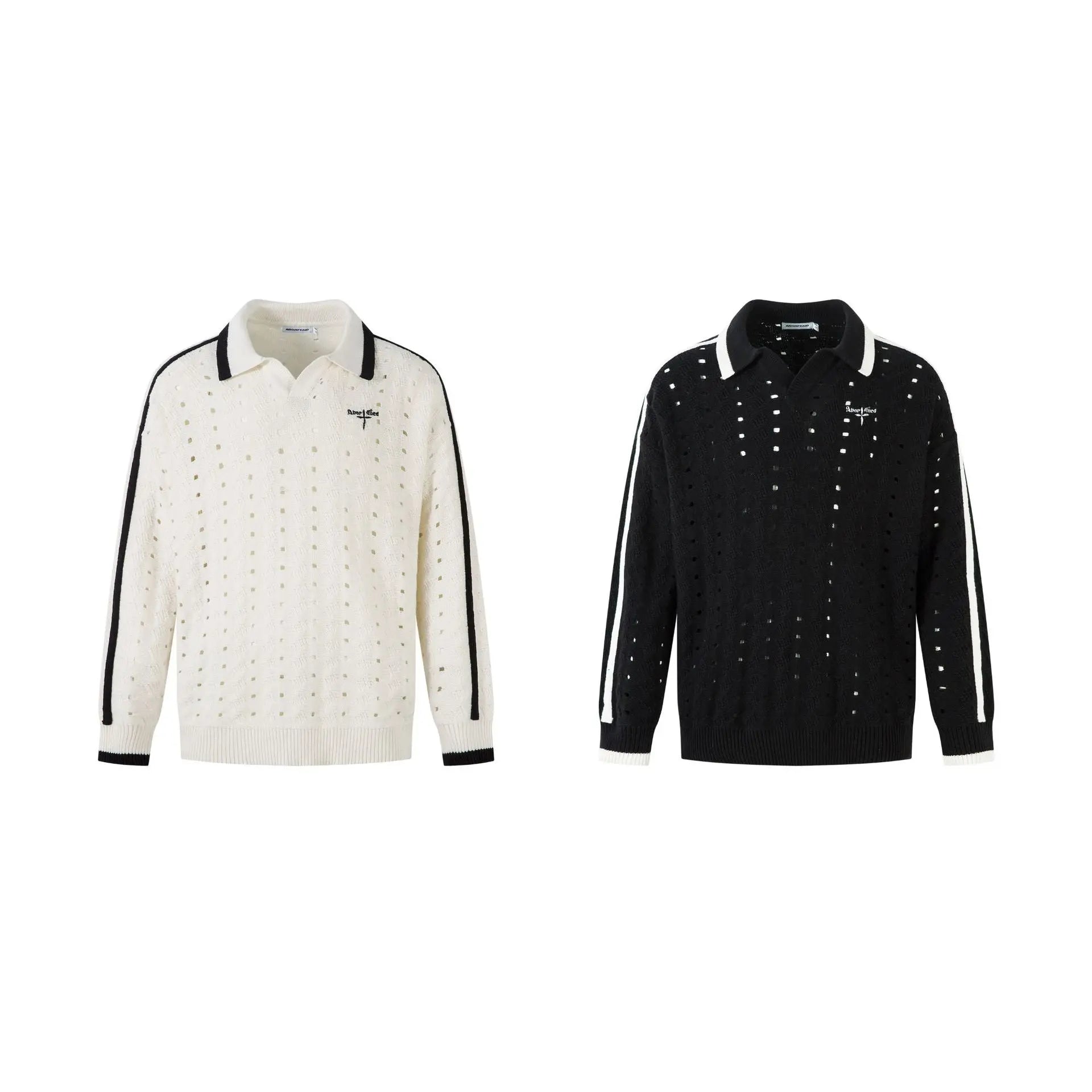 Collar sweater with striped base Markonline