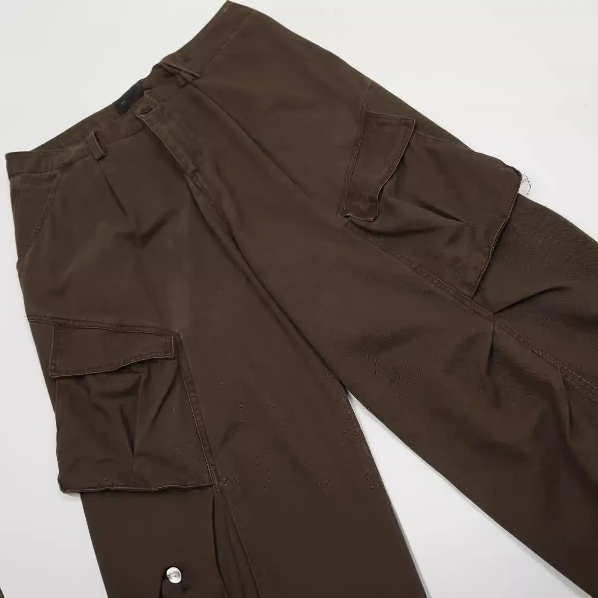 Pants with Multiple Pockets Design Wide Leg Casual Trousers for Men and Women