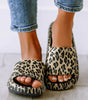 Black Print Thick Sole Slip On Slippers Dear-Lover Dropshipping