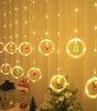 LED Christmas Curtain Lights, Indoor Scene Decoration, Creative Curtain Lights, Christmas Atmosphere Flashing Lights Markonline
