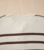 Brown Stripe Ribbed Henley Drop Shoulder Slouchy Sweater Dear-Lover Dropshipping