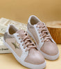 Dearlove Gold Glitter Star Patchwork PU Leather Lace-up Sneakers Markonline