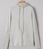 Light Grey Textured Knit Drawstring Cowl Neck Oversize Top with Side Slits Dear-Lover Dropshipping