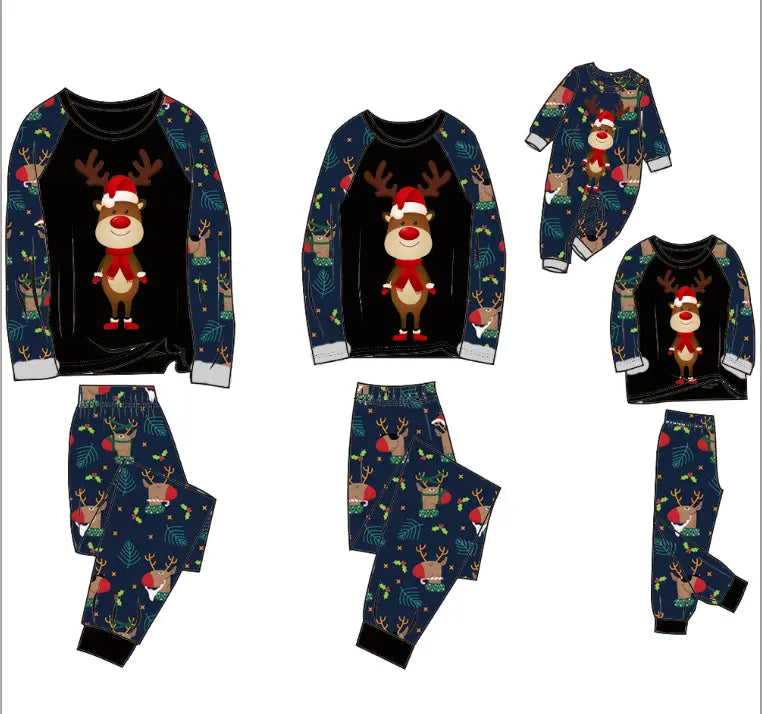 Family Pajamas Suit Baby Christmas Parent-child Pajamas Markonline