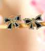 Black Rhinestone Bow Knot Stud Earrings Dear-Lover Dropshipping