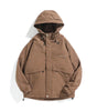 Outdoor Hooded Tactical Jacket for Men Loose Fit Functional Pockets Windbreaker Coat Markonline