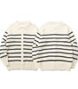 American Style Colorful Striped Long Sleeve Knit Sweater for Men, Casual Couple Cardigan Sweater, Versatile Jacket Markonline