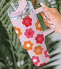 Multicolor Flower Print Handled Stainless Steel Vacuum Cup 40oz Dear-Lover Dropshipping