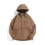 Outdoor Hooded Tactical Jacket for Men Loose Fit Functional Pockets Windbreaker Coat Markonline