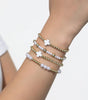 White Cross Pearl Decor Beaded Elastic Multi Layered Bracelet Dear-Lover Dropshipping