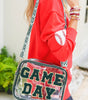 Blackish Green GAME DAY Chenille Embroidered Clear PVC Shoulder Bag Dear-Lover Dropshipping