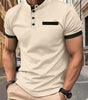 POLO Men's Checkered Stand Collar Polo Shirt Markonline