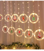 LED Christmas Curtain Lights, Indoor Scene Decoration, Creative Curtain Lights, Christmas Atmosphere Flashing Lights Markonline