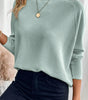 Moonlight Jade Textured Raglan Sleeve Knit Loose Top Dear-Lover Dropshipping