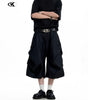 Trousers for Men and Women Water-Washed Vintage Straight Clean Fit Loose Wide-Leg Shorts eprolo