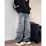 Wide leg workwear jeans for men in autumn Markonline