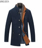 Thicker Mens Trench Coats Winter Long Wool Trench Coat Men Slim Fit Casual Jackets Peacoat Double Collar Woolen Overcoat Markonline