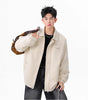 Streetwear Casual Lapel Workwear Suede Jacket for Men and Women, Autumn Winter Style Loose Fit Stand Collar Coat Markonline