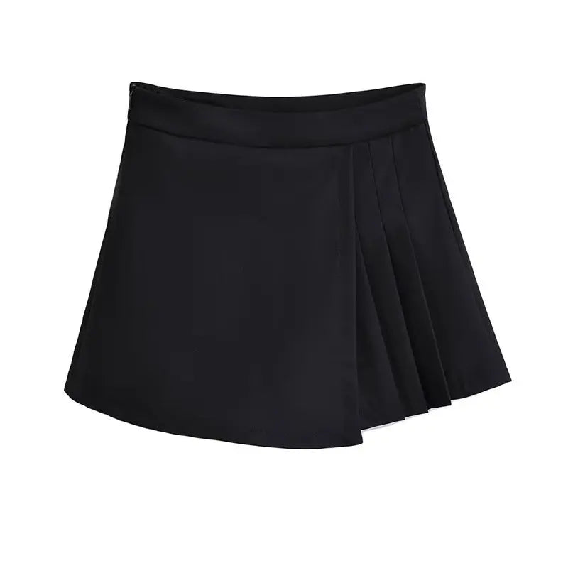 A-line pleated skirt pants for women