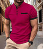 POLO Men's Checkered Stand Collar Polo Shirt Markonline