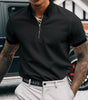 Solid color POLO zipper men's polo shirt T-shirt Markonline