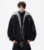Cross Mountain Eagle Fur-Collar Cotton Coat for Men, Winter Fleece-Lined Thick Warm Cotton Jacket, High-End Style Markonline
