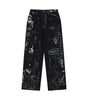 Graffiti washed denim jeans for men and women Markonline
