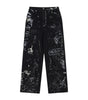 Graffiti washed denim jeans for men and women Markonline