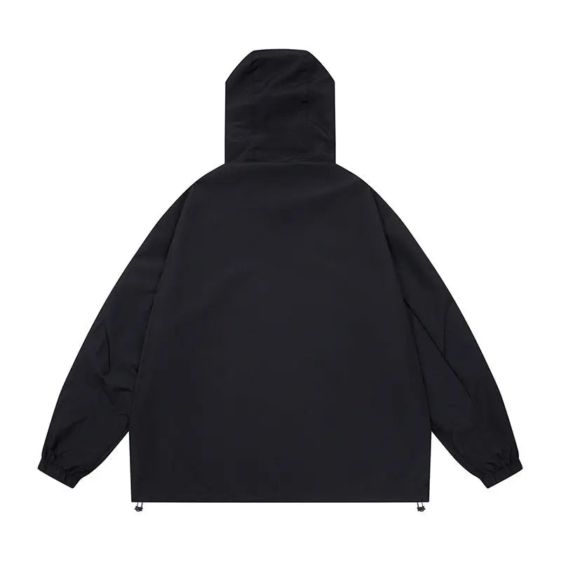 Hooded Waterproof Windproof Jacket Loose Coat eprolo