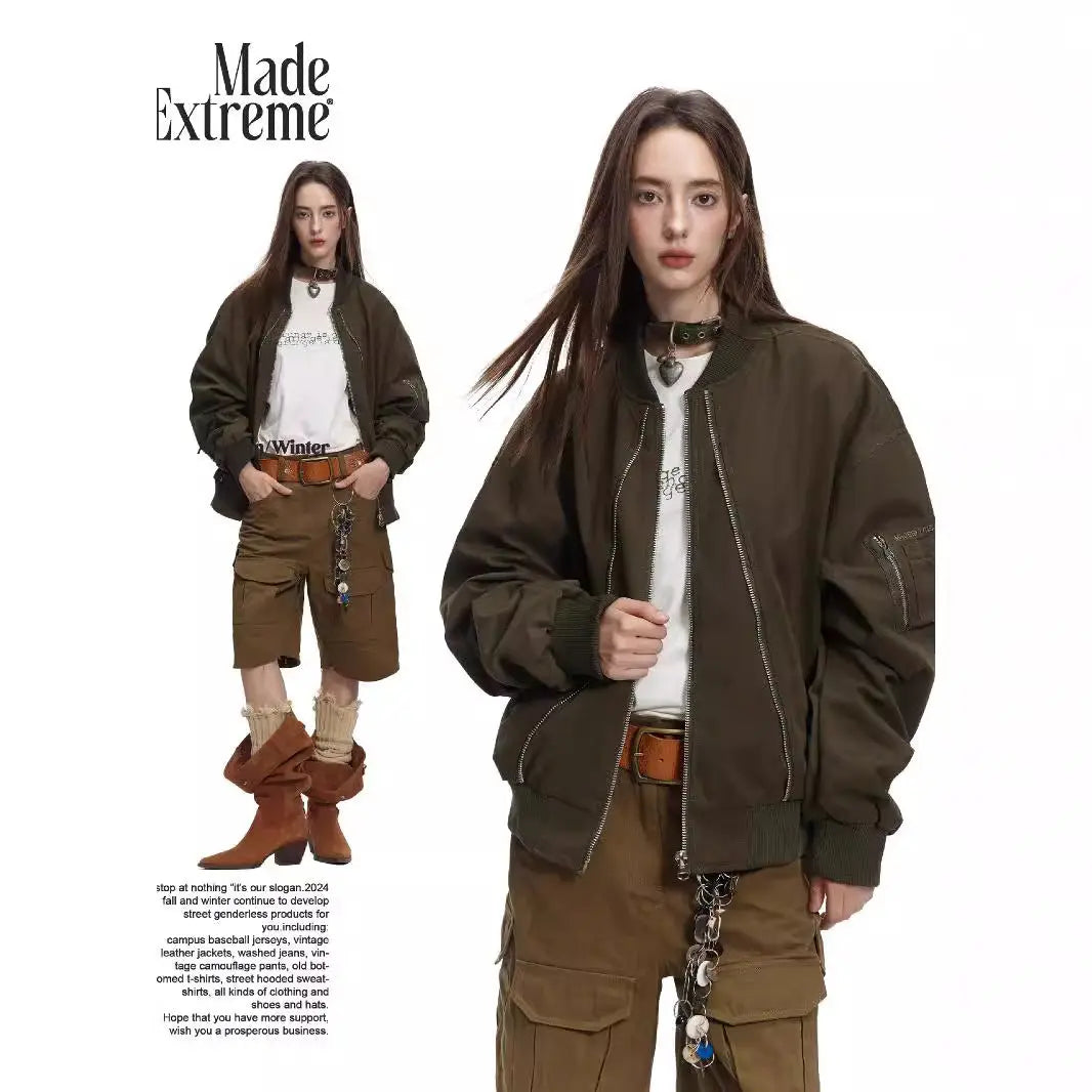 Patch Embroidery Flight Jacket  Casual Outerwear for Men eprolo