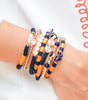 Russet Orange 7pcs Game Day Football Stackable Bracelet Set Dear-Lover Dropshipping