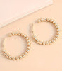 Gold Plated Beads Alloy Hoop Earrings Dear-Lover Dropshipping